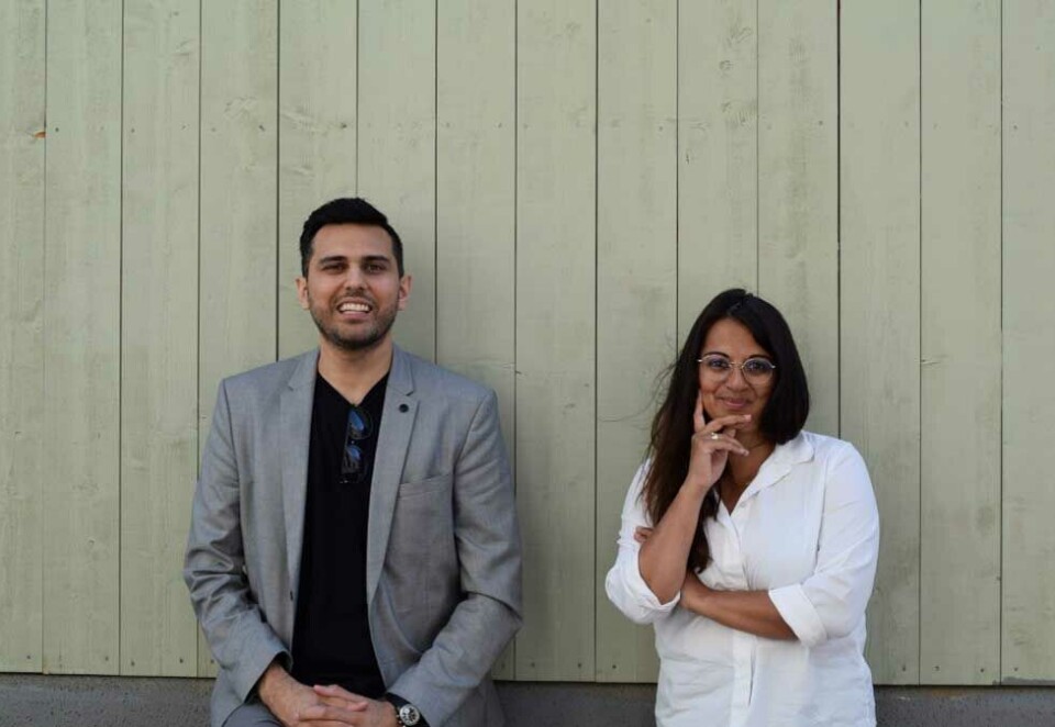Tok mangfoldsdebatten: Den tidligere Aftenposten-journalisten Mala Wang-Naveen debatterte mangfold i reklame- og PR-industrien før helgen. Her sammen med kommunikasjonsrådgiver Umar Ashraf som har vært en sentral stemme i saken. Foto: Ragnhild Aarø Njie
