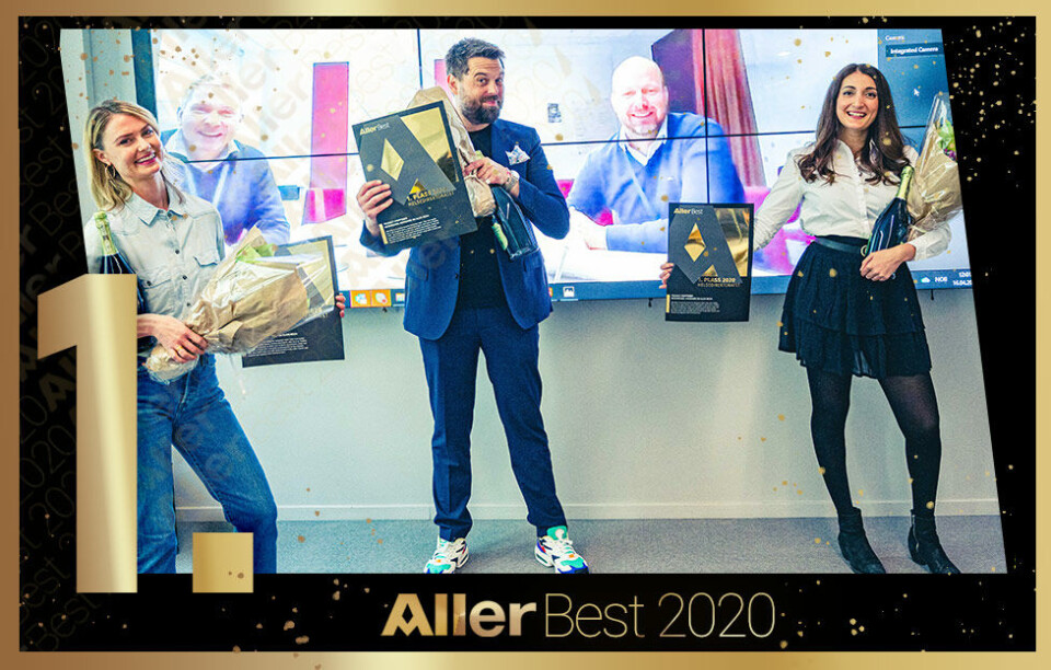 Det er en stolt gjeng som er kåret som vinneren av casekonkurransen Aller Best 2020, og med rette.
