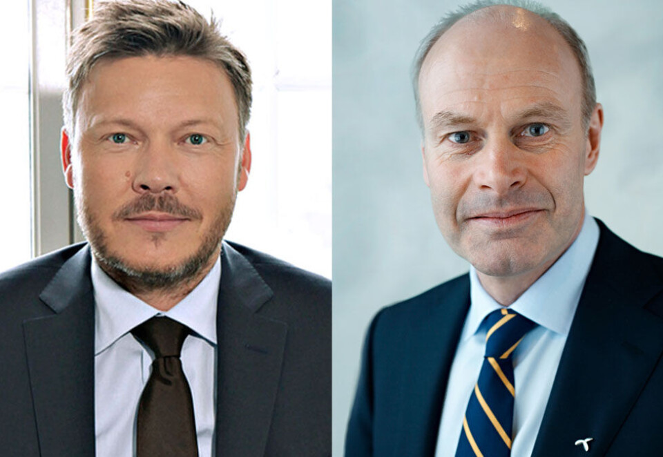 Den lengste mediespekken: I over ti år har det vært spekulert i om ikke Viasat og Canal Digital satellit-tv-operasjoner kommer til å bli slått sammen. Mulighetene har vært mange, uten at noe har skjedd. Nå er det opp til konsernsjefen i MTG, Jørgen Madsen Lindemann, og styreleder Morten Karlsen Sørby (t.h) i Telenor Broadcast, å finne ut av det.