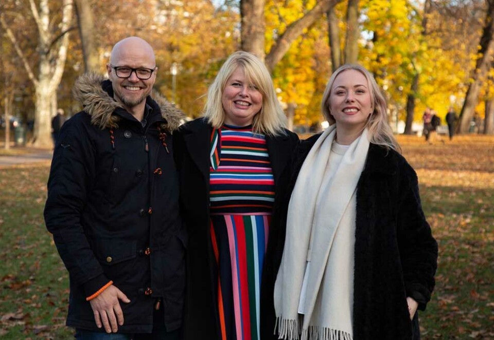 Nye i Antidiffer: Ronny Ellefsen og Andrea Kristine Lysgaard sammen med daglig leder Ann-Kristin Hansen i Antidiffer.