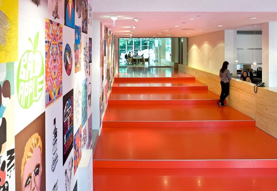 Tjener på ølreklame