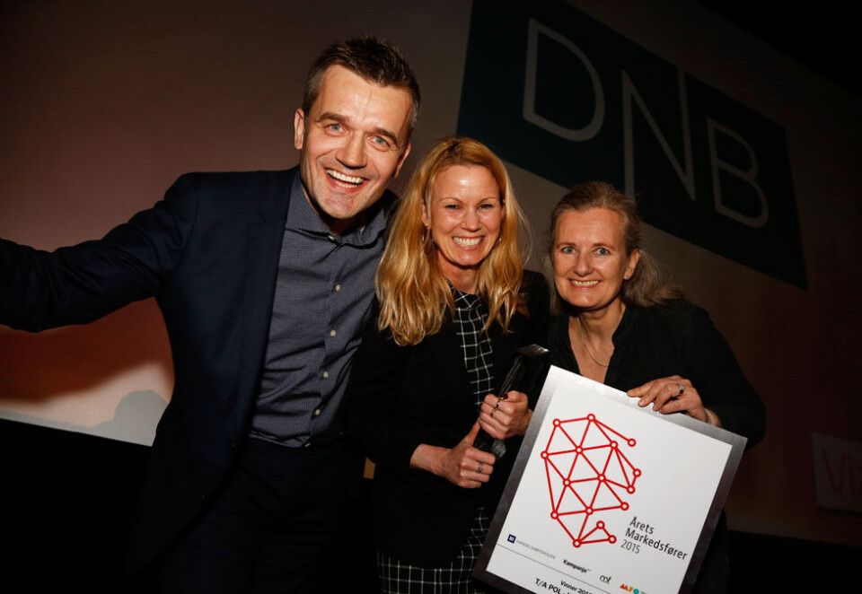 Trippelvinner: DNB er regjerende vinner av «Årets Markedsfører». Ingen annen norsk annonsør har noen gang vunnet tre ganger. Foto: Eivor Eriksen