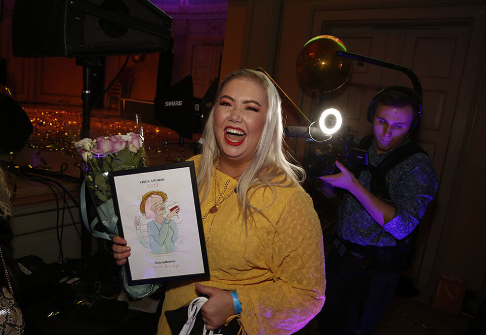 Youtuber til topps: Agnete Husebye har slått seg opp som en av landets mest populære youtubere. Fredag tronet hun over alle andre på Vixen Influencer Awards. Foto: Eivor Eriksen