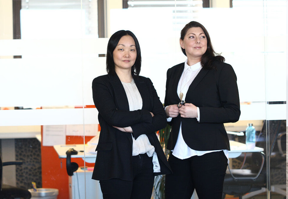 Janicke Angerman Leiren (til venstre) og Tina Jeanette Tharaldsen utgjør PR-byrået Iteos nye lederduo. Foto: Iteo.
