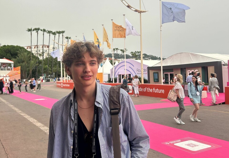 Henter inspirasjon: Sigurd Eek Torrissen har studert reklame og merkekommunikasjon på Fagskolen Kristiania. Denne uken er han i Cannes og talentprogrammet Roger Hatchuel Academy - det har gitt mersmak. Foto: Anette Johansen-Desjardin