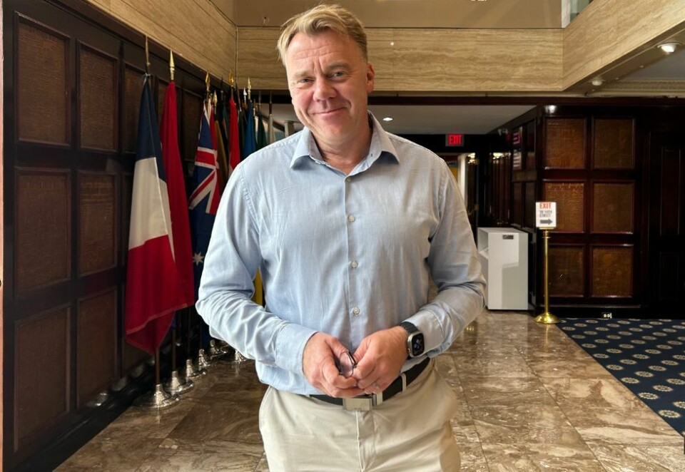 Pressevakten: Øystein Bogen har den siste tiden jobbet som korrespondent i USA for TV 2 og dermed tilbragt mye tid på The National Press Club. - Overgangen fra Russland til USA har vært veldig stor, forteller han. Foto: Nafisa Zaheer