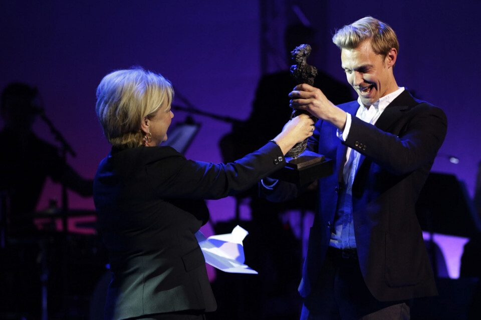 Prisvinner. Espen Klouman Høiner skal spille hovedrollen i NRKs nye krigsdrama «Kampen om tungtvannet». Høiner vant tidligere i år Heddaprisen for sin rolletolkning av Biff Loman i «En handelsreisendes død» på Trøndelag teater Foto: Larsen, Håkon Mosvold