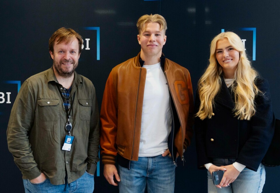 Setter fart: BI og Kim Syvaldsen (f.v.) tilrettelegger studiene for toppidrettsutøvere som OL-vinner Markus Rooth og søsteren Kajsa Rooth. Foto: BI