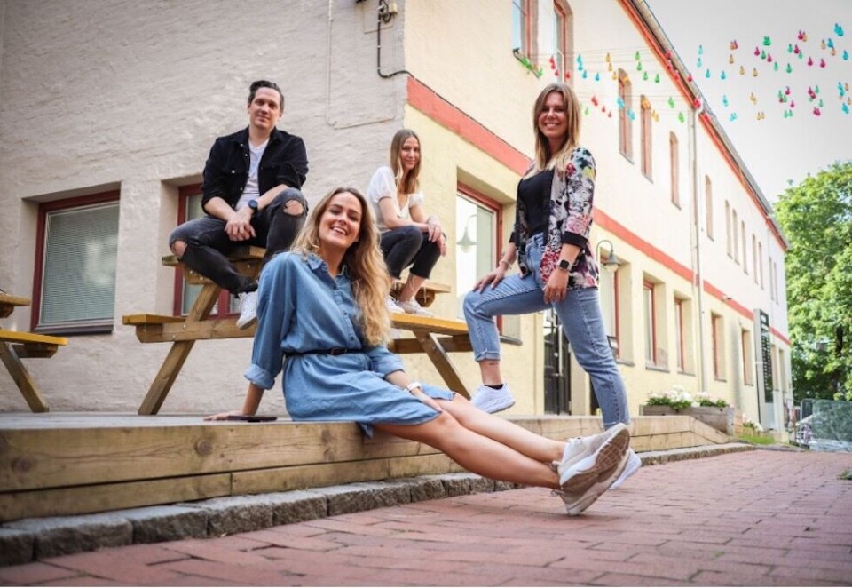 På vei opp og frem: Køyr er i vekst og ansetter for å dekke behovet når de nå skal «køyre» på fremover. Fra venstre: Jonas Parmann, Silje Urke Antonsen, Hanna Shrapnell, Katarina Wold Andersen.