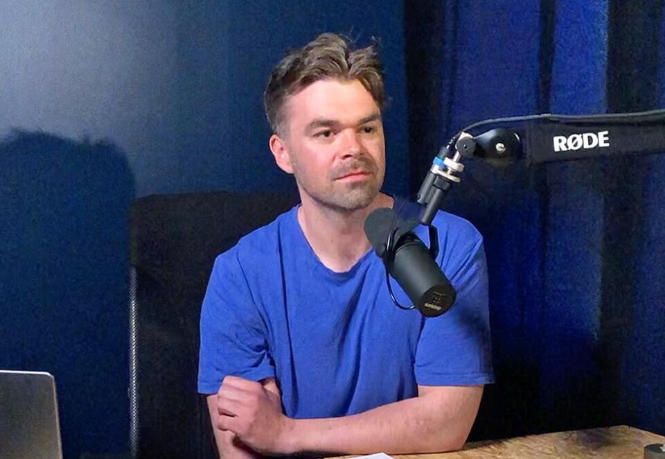 Podkast-vert: Kristian Hope jobber som podkastvert og driver sin egen podkast ved siden av jobben i P4. Foto: Privat.