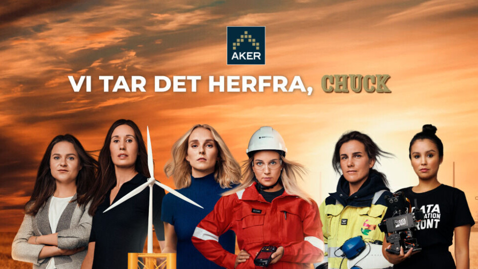 Slår ikke ann hos damene: Akers Chuck Norris-film scorer 31 prosent på positiv liking hos menn og kun 20 prosent på positiv liking hos kvinner. Aker har fulgt opp med «Vi tar det herifra, Chuck», i sosiale medier og i digitale annonser, som skal nå ut til kvinnene.