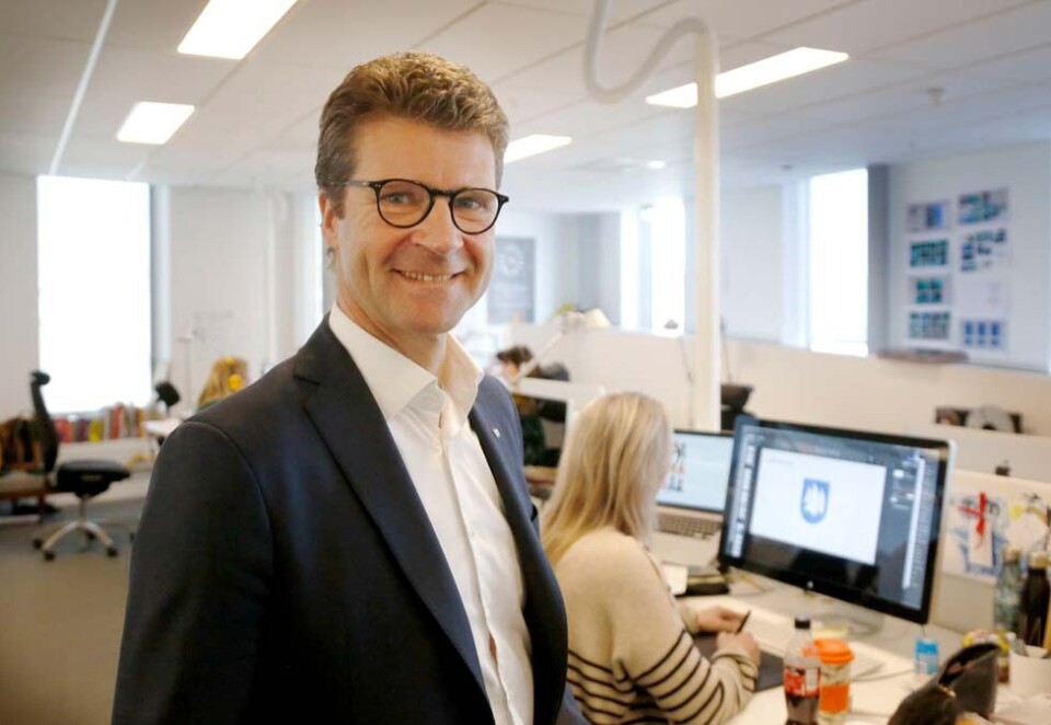 - Fallende kniv: Hølje Tefre er byråleder i Dinamo. Han har manøvrert byrået gjennom omstilling. Nå viser 2018-tallene tegn på bedring. - I fem-seks år var vi en fallende kniv, sier Tefre. Foto: Eivor Eriksen