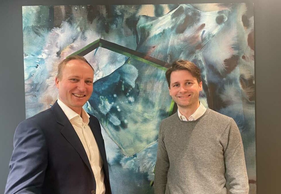 - Har imponert oss: Robin I. Krüger starter i stillingen som kommunikasjonsdirektør i McKinsey Norge. Her sammen med McKinsey-sjefen i Norge, Frithjof Lund. – Robin har imponert oss alle med både sin grundighet og kreativitet, og vi er derfor glade for å få han med på laget, sier Lund.