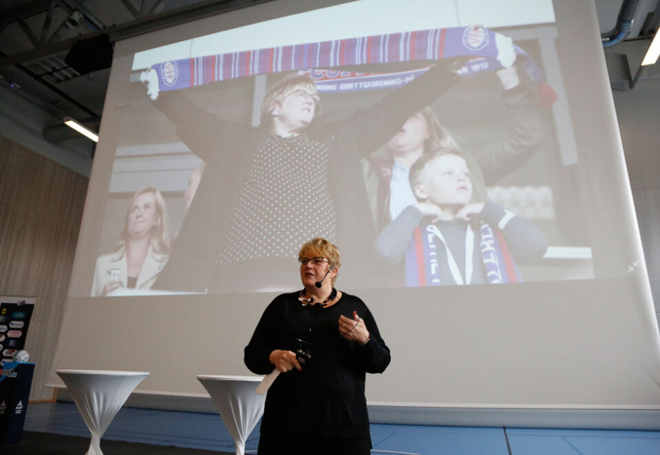 Oppgjør med drittslenging: Flere har hatt tungt for å akseptere at trønder og kulturminister Trine Skei Grande (V) er Vålerenga-supporter, til tross for at hun er trønder. I dag slo hun tilbake. Foto: Eivor Eriksen.
