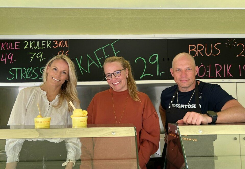 Samarbeider: Cecilie Svegaarden i Nordea, Jannicken Lampe i Ice og Christian G. Træland i LICC samarbeider for gi ungdommen sommerjobb. Foto: Licc