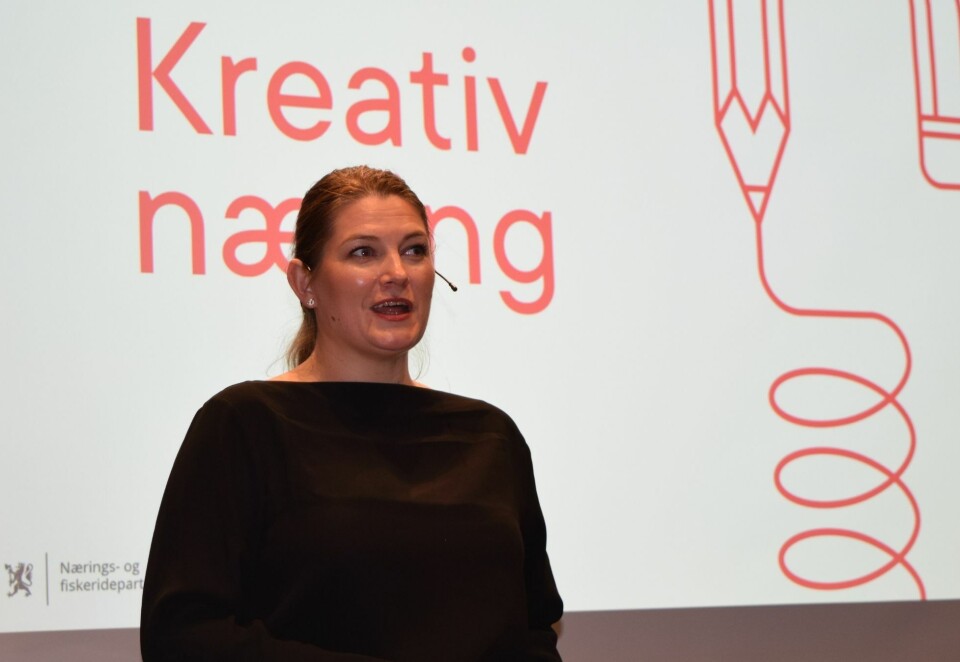 Næringsminister Cecilie Myrseth la nylig frem et veikart som skal styrke den kreative industrien. Et av virkemidlene er insentivordningen som skal friste utenlandske film- og TV-produsenter til Norge. Foto: Eivor Eriksen.