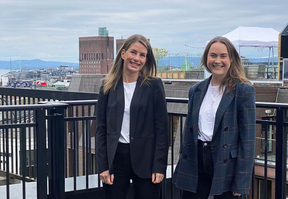 Klare for Amedia: Emilie Woxen (til venstre) og Hilde Løvsletten startet begge i Amedia denne måneden.