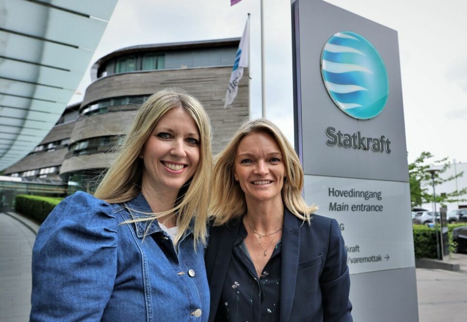 Kraftfulle ansettelser: Statkraft har gjennomføft to kraftfulle ansettelser. Her er den nye globale markedssjefen, Elisabeth Gathe avbildet sammen med Direktør for merkevare og innhold i Statkraft, Christine Sørvaag Sperre.