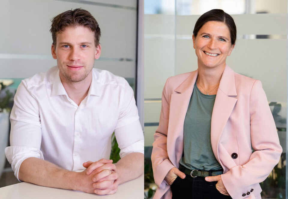 Nye og kjente fjes: Espen Skogheim er et kjent fjes for de ansatte i Iteo, mens Guro Hamnes er et nytt bekjentskap. De blir henholdsvis teamleder og økonomisjef. Foto: Iteo