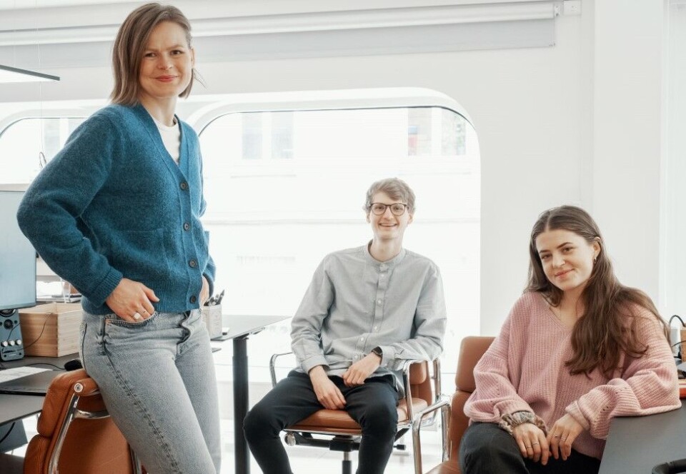 Nyansatte i Pol: Fra venstre: Ine Mæland, Ole-Jacob Stee-Hansen og Anya Boyd Heen.