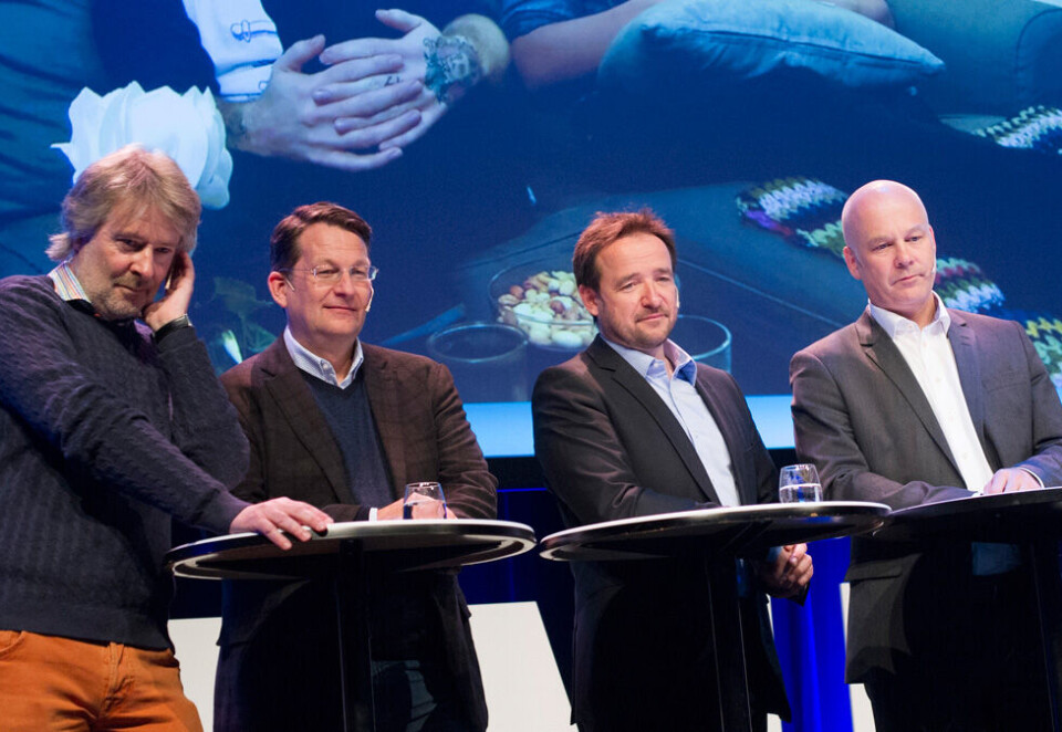 Tøffe konkurrenter: VG-sjef Torry Pedersen kunne på Nordiske mediedager fortelle at seingen vokser markant på VGTV uten at han får betalt for nett-tv-veksten. Pedersen måtte innrømme at de tradisjonelle tv-konkurrentene fortsatt kan sine saker. Foto: NTB Scanpix.