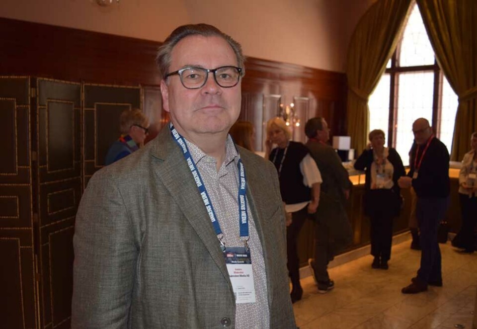 Følger utviklingen: Den tidligere journalisten og i dag konsulenten Anders Malmsten har fulgt utviklingen på det internasjonale avismarkedet i mange år. - Norge er nummer én og Sverige nummer to, sier han. Foto: Knut Kristian Hauger.