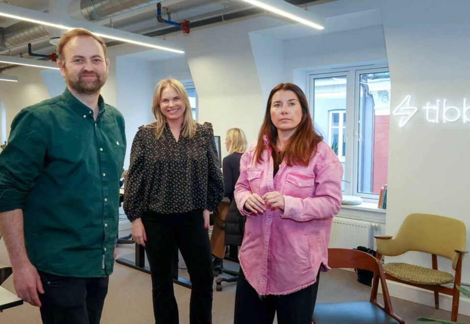 Tilbake på topp: Fra venstre: Gaute Haaversen-Westhassel, Mari Ruud-Gustavson og Kine Bergseth i Tibber, har på nytt Norges mest fornøyde og lojale strømkunder. Foto: Eivor Eriksen