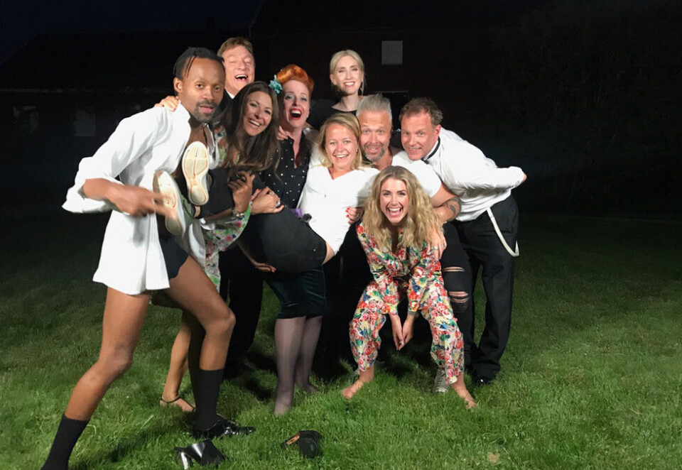 Siste festen: Denne uken avsluttet Mastiff opptakene til den nye sesongen med Hver gang vi møtes. - Det blir en fantastisk sesong og ingen av artistene ville reise hjem da jeg takket crewet kvart på ett natt til torsdag, sier Haldorsen. Foto: Mastiff.