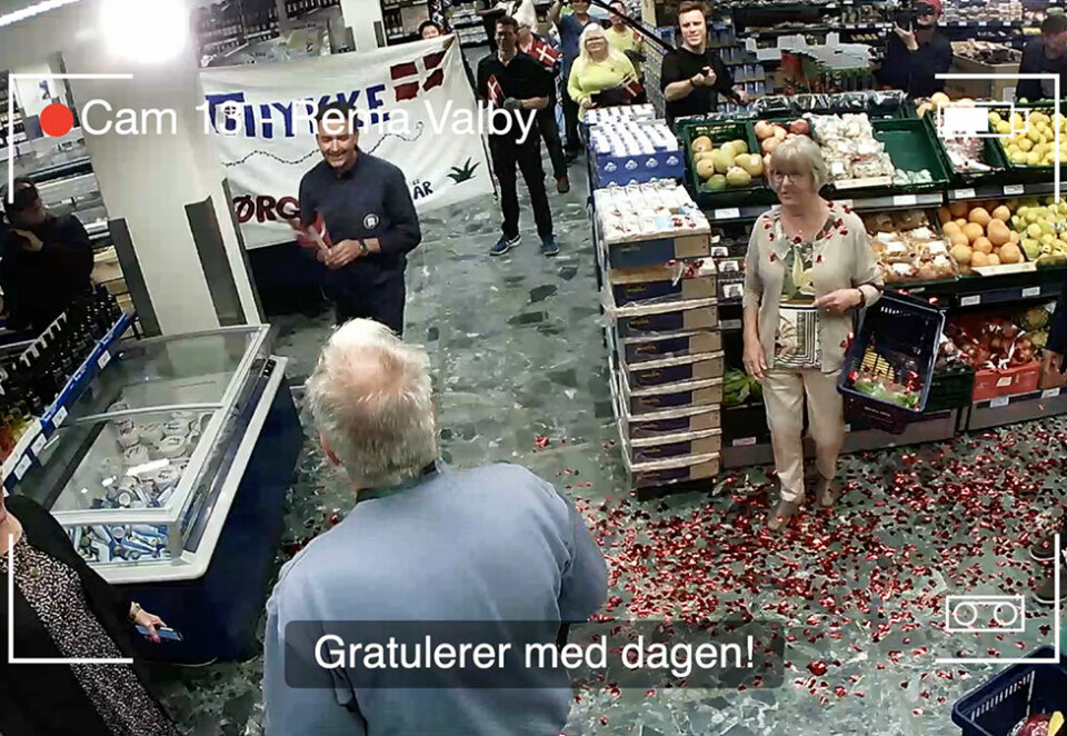 Rema 1000 Valby med tidenes bursdagsoverraskelse!
