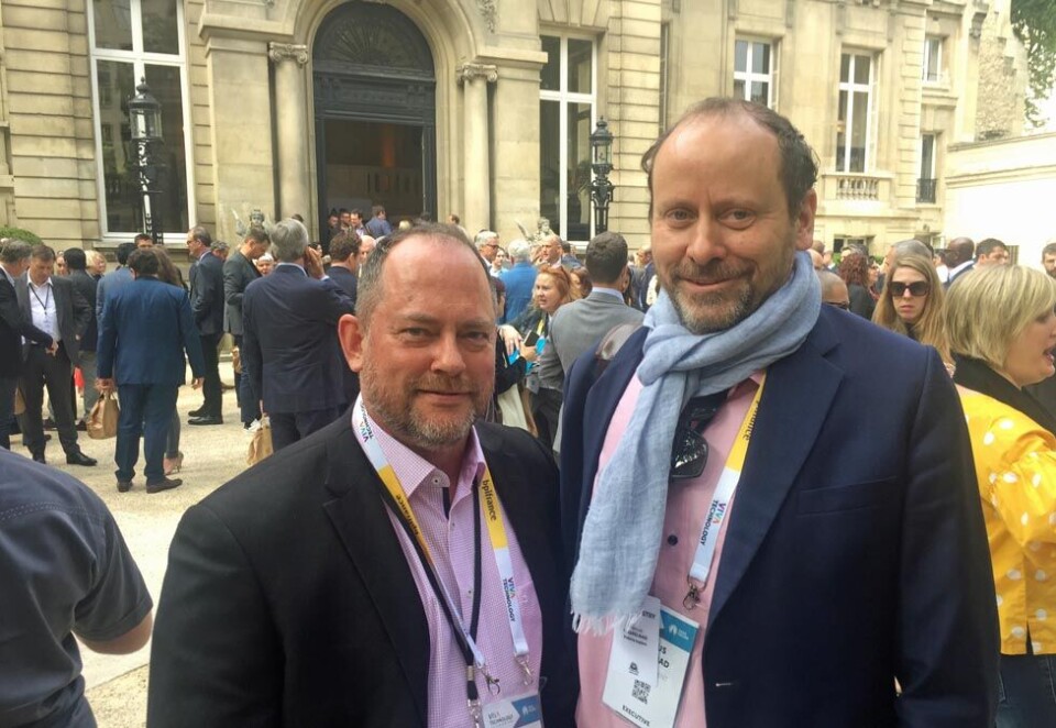 Nordiske Publicis-topper: Et lite knippe Publicis-topper var til stede på avdukningen av Marcel i Paris. Leif Aa. Fredsted og svenske Marcus Hasselblad fra Publicis.Sapient var de to nordiske.