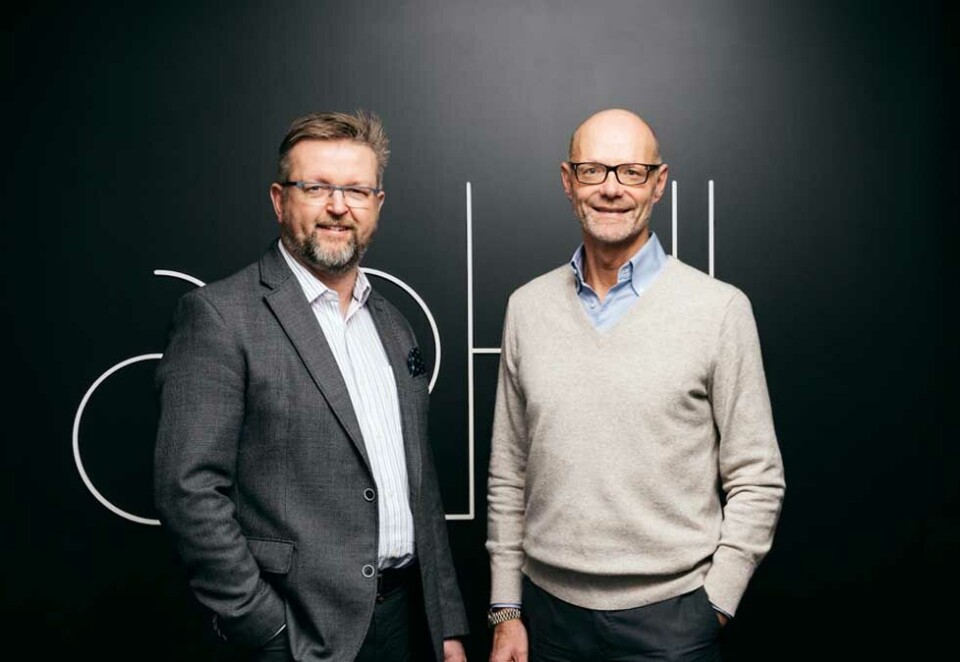 Ny sjef og nye tjenester: Artell forsterker posisjonen som det ledende byrået innen helsekommunikasjon og har ansatt Carl Fredrik Bø som byråleder. - Gjennom denne ansettelsen utvider vi tjenestespekteret vårt, sier styreleder Patrick Tepfers (til høyre).