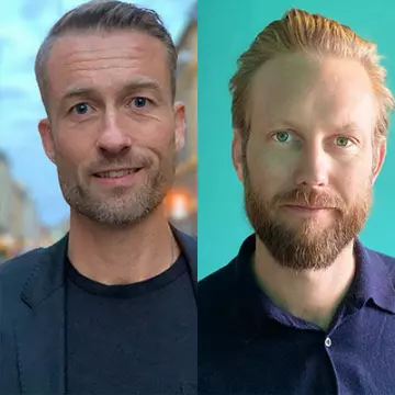 Didrik Fjeldstad og Jørgen T. Helland 