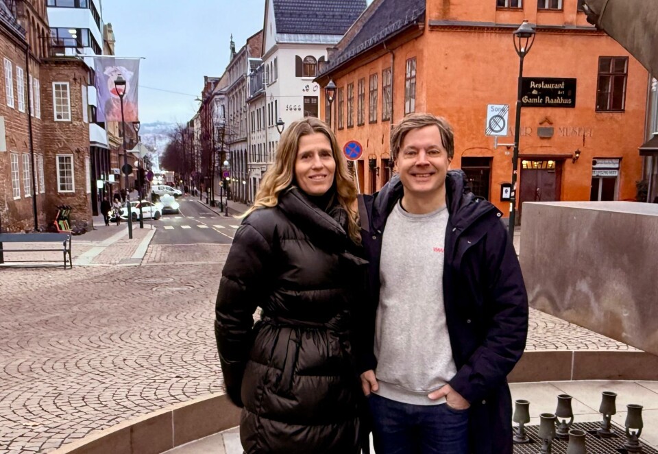Skiller lag: Trine Richardsen slutter som administrerende direktør i Gyro. Her sammen med den nye eieren, konsernsjef Timo Aalto i Liwlig Group.