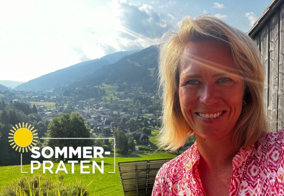 Nyter ferien: Årets sommerferie går til Østerrike og Italia for ny PR-sjef Marte Ramuz Eriksen. Her fra Østerrike i juli. Foto: Privat