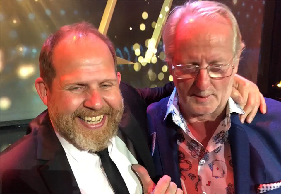 Glade vinnere: Det blir mye kjærlighet og mye krangling når Truls Svendsen og Eyvind Hellstrøm lager tv selv, om vi skal tro tv-makkerne selv.