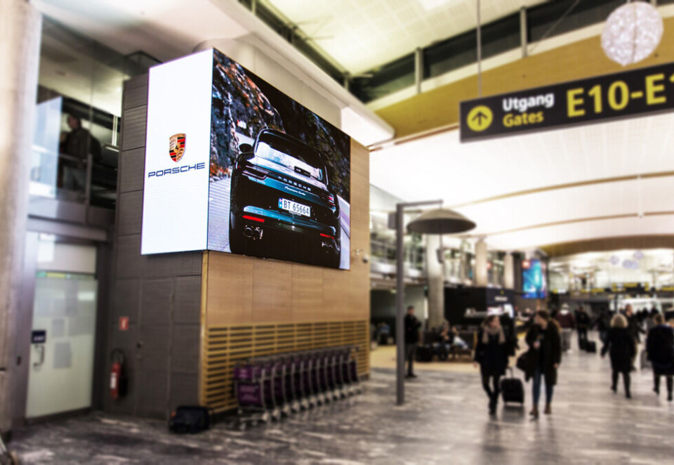 Digitalsatsing: Avtalen mellom Clear Channel og Oslo lufthavn strekker seg over de neste seks årene, og har en verdi på én milliard kroner.