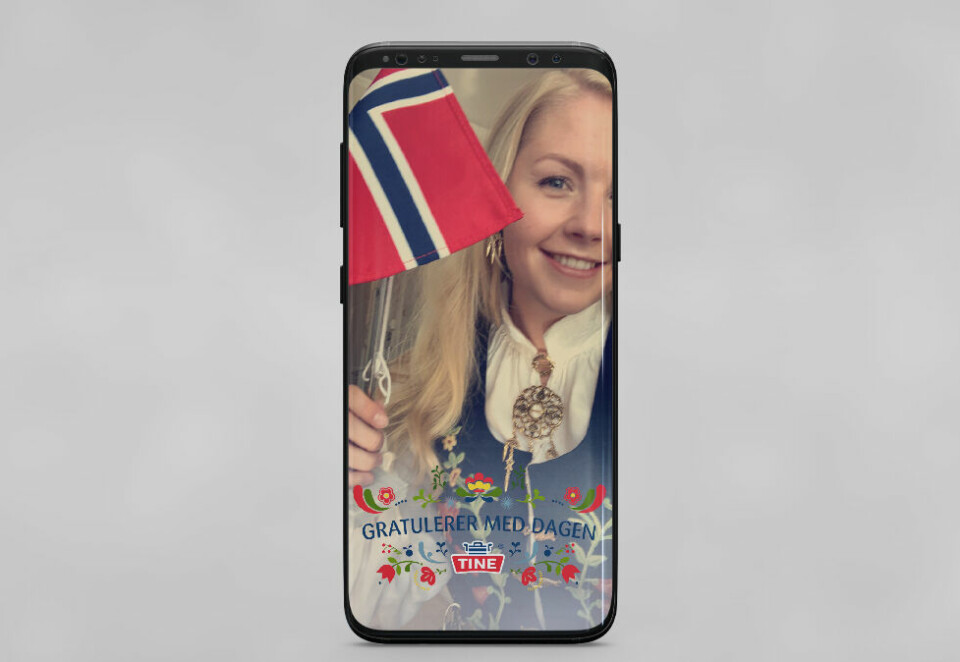 TINE og MediaCom med ellevill SnapChat-rekord på 17. Mai!
