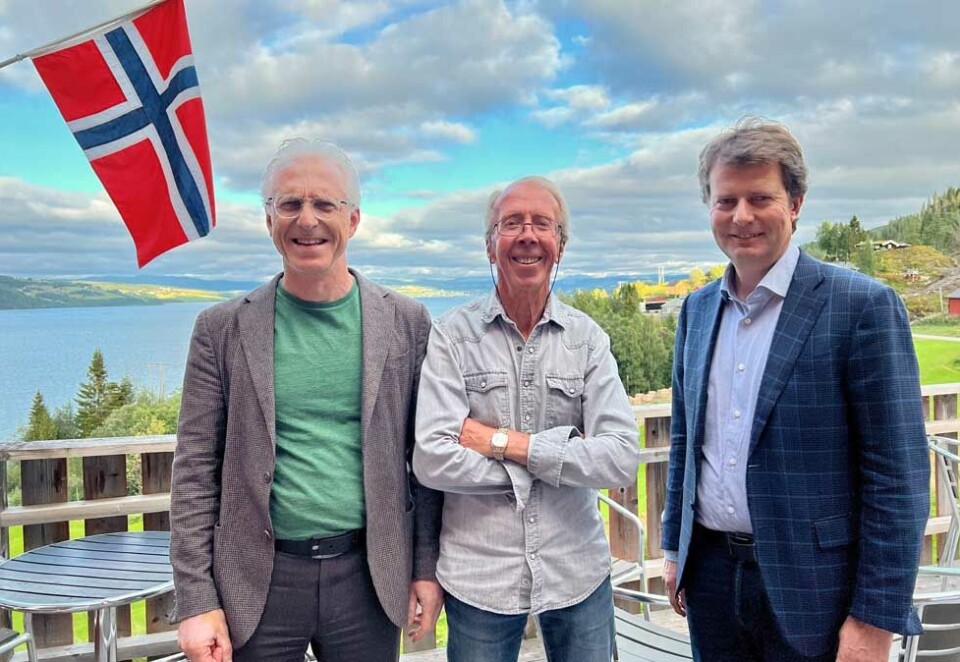 Sammen på lufta: Lokarlradioen Nea Radio blir en del av mediekonsernet Polaris Media. Her konsernsjef Per Axel Koch sammen med radiopatriotene Henning Johansen og Jan Erik Steen i det trønderske radioselskapet.
