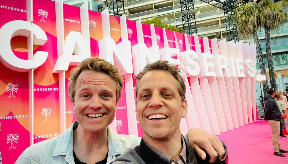 TV-duo: Erik Solbakken og Jørgen Høst som sammen utgjør produksjonsselskapet Montreux. Foto: Privat