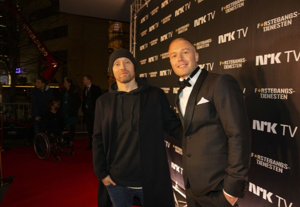 Gode venner: Aksel Hennie og Herman Flesvig er blitt gode venner. Det er også noe av grunnen til at Hennie er med i den andre sesongen av Førstegangstjenesten. Foto: Eivor Eriksen.