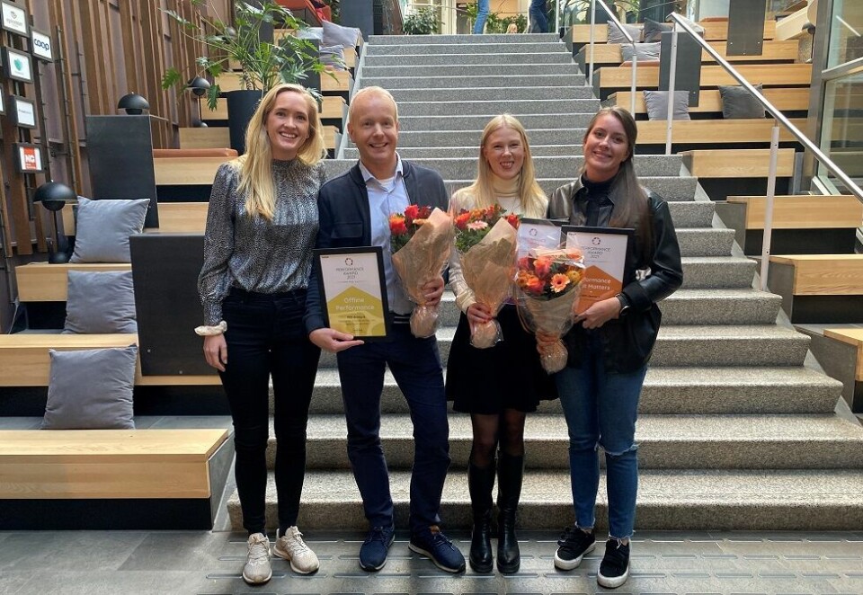Gull og 2x Sølv til RED dentsu X i Performance Awards
