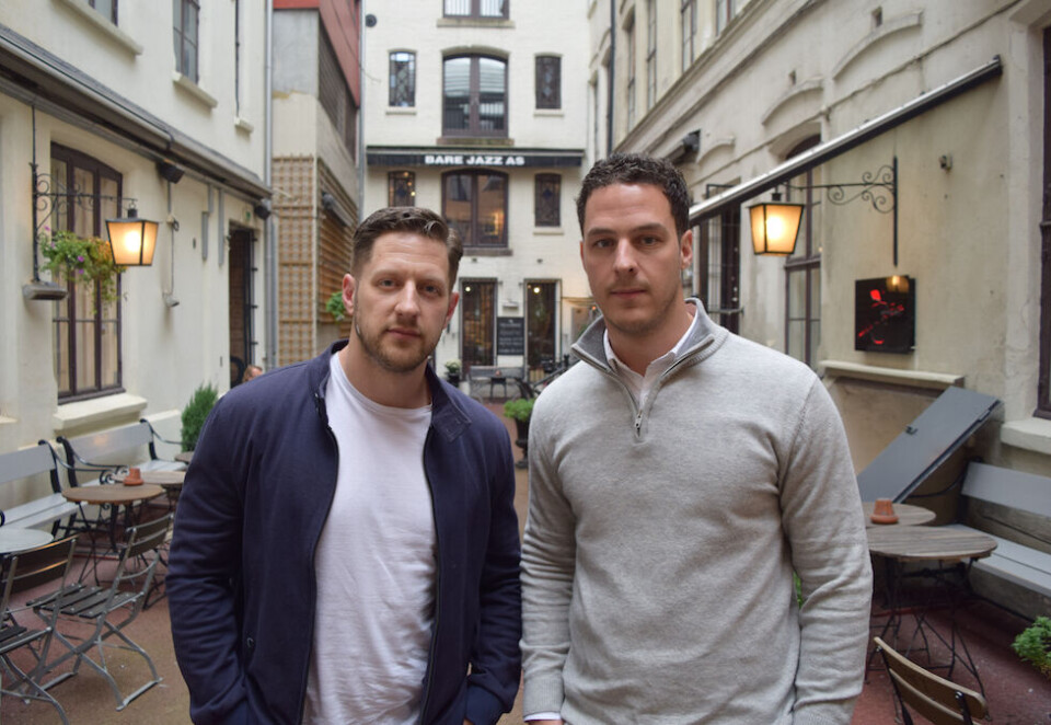 Laget thriller for Snapchat: Brødrene Shaun og Andrew Higton gikk fra norsk reklame og kortfilm til å lage thrillerserie for Snapchat: - Mye av tilbakemeldingene har jo vært «Is this real? Is this happening?», sier Andrew Higton. Foto: Jacob Andersen.