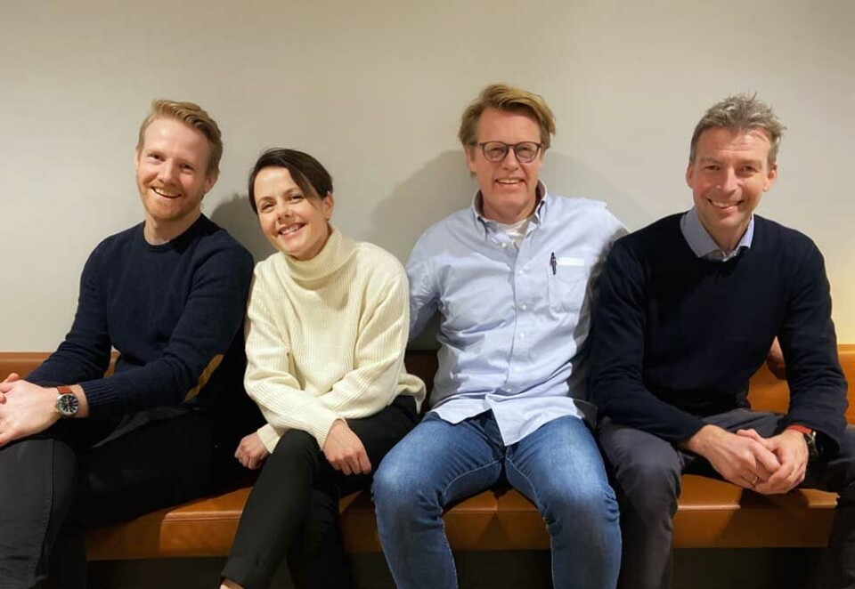 Årets jurysjefer: Her er noen av jurylederen til årets Mediepriser. Fra venstre Håvar Sesseng fra Starcom, LenaSarset fra Red Dentsu X, Sten Bråthen fra Mediacom (Jurygeneral) og Sverre Vinje fra Carat.