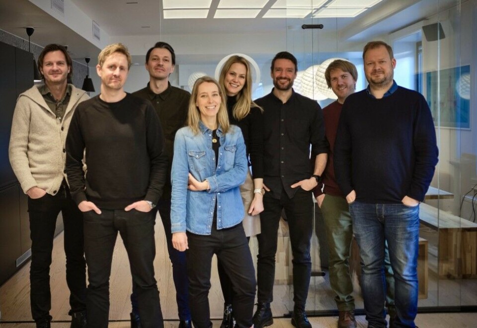 - Har mer på lager: Morgenstern får prøve seg på OneCall og har laget opp fem nye reklamefilmer basert på et nytt kreativt konsept. - Vi har masse mer på lager, og håper at vi kan få til enda mer moro sammen, sier Ole Hustad, byråleder i Morgenstern. Her sammen med resten av teamet fra byrået og kunden.