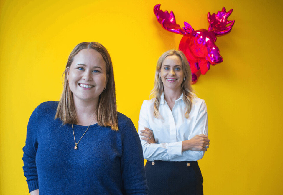 Nytt tilskudd: Nyansatte Susanne Vedvik Kalleberg, her sammen med byråleder Siri Platou, er klar for nye utfordringer i sosiale medier-byrået Elg.