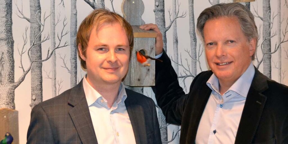 Tror på søk: Administrerende direktør Magne Uppman i Qualitè og administrerende direktør Helge Onsum Aegis Media Norge.