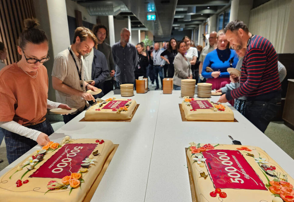 Med over 500.000 digitale abonnenter var det klart for kake hose Amedia denne uken.