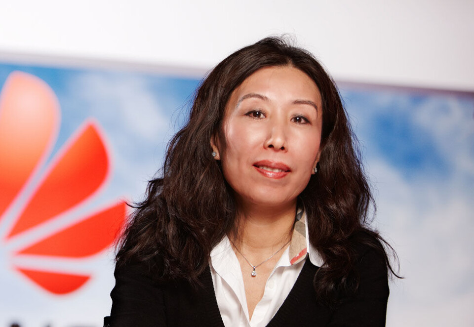 Hentes fra Schibsted: Sandra Xiao har vært snaue tre år i Schibsted Classified Media, der hun har jobbet med markedsføringen av rubrikkmerkevarene. Bildet er tatt da hun var nordisk viseadministrerende direktør i Huawei. Foto: Eivor Eriksen.
