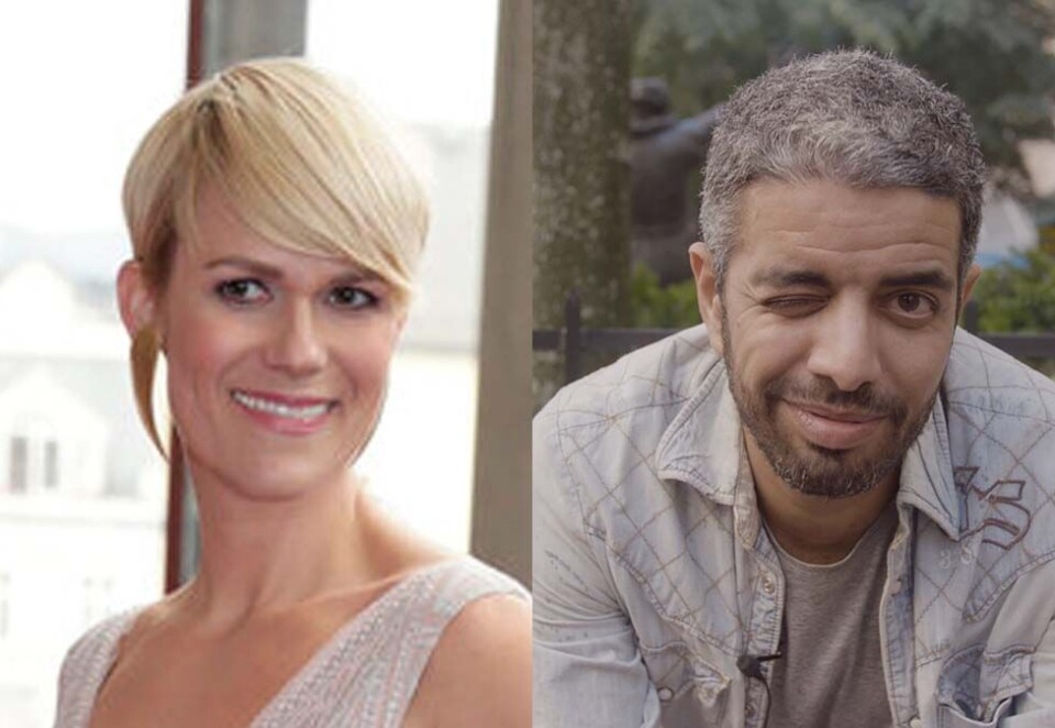 Reagerer på prisutdeling: Komikerne Sigrid Bonde Tusvik og Yousef Hadaoui er blant de som reagerer på Humorprisen som gikk av stabelen fredag forrige uke. Foto: Foto: Berit Roald / NTB scanpix og Spark AS/NRK