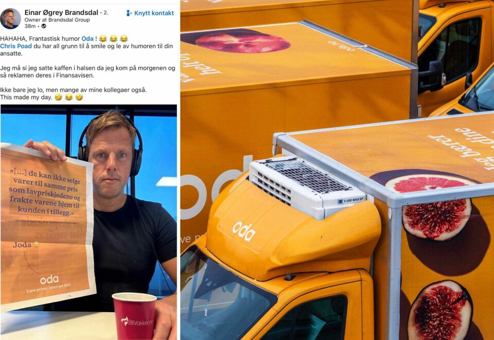 Svar på tiltale: Einar Øgrey Brandsdal har bygget opp flere nettbutikker, men har liten tro på dagligvarer på nett. Foto: Linkedin/NTB